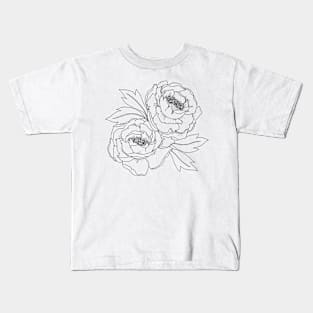 Peony Duo Kids T-Shirt